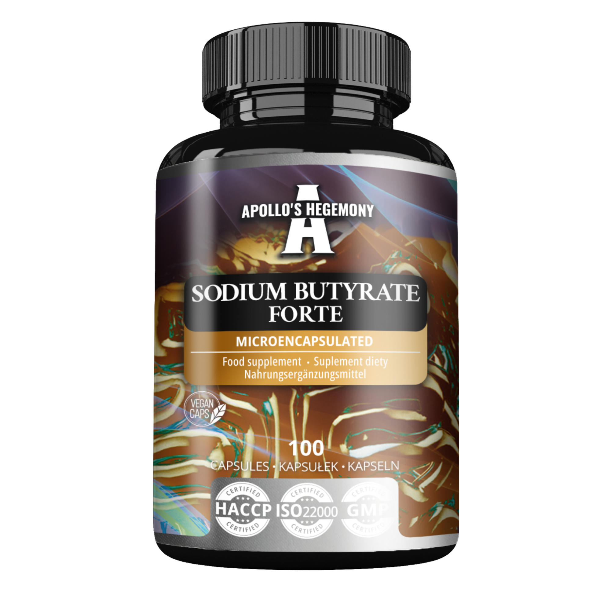 Apollo's Hegemony, Sodium Butyrate Forte, kapsułki, 100 sztuk zdjęcie