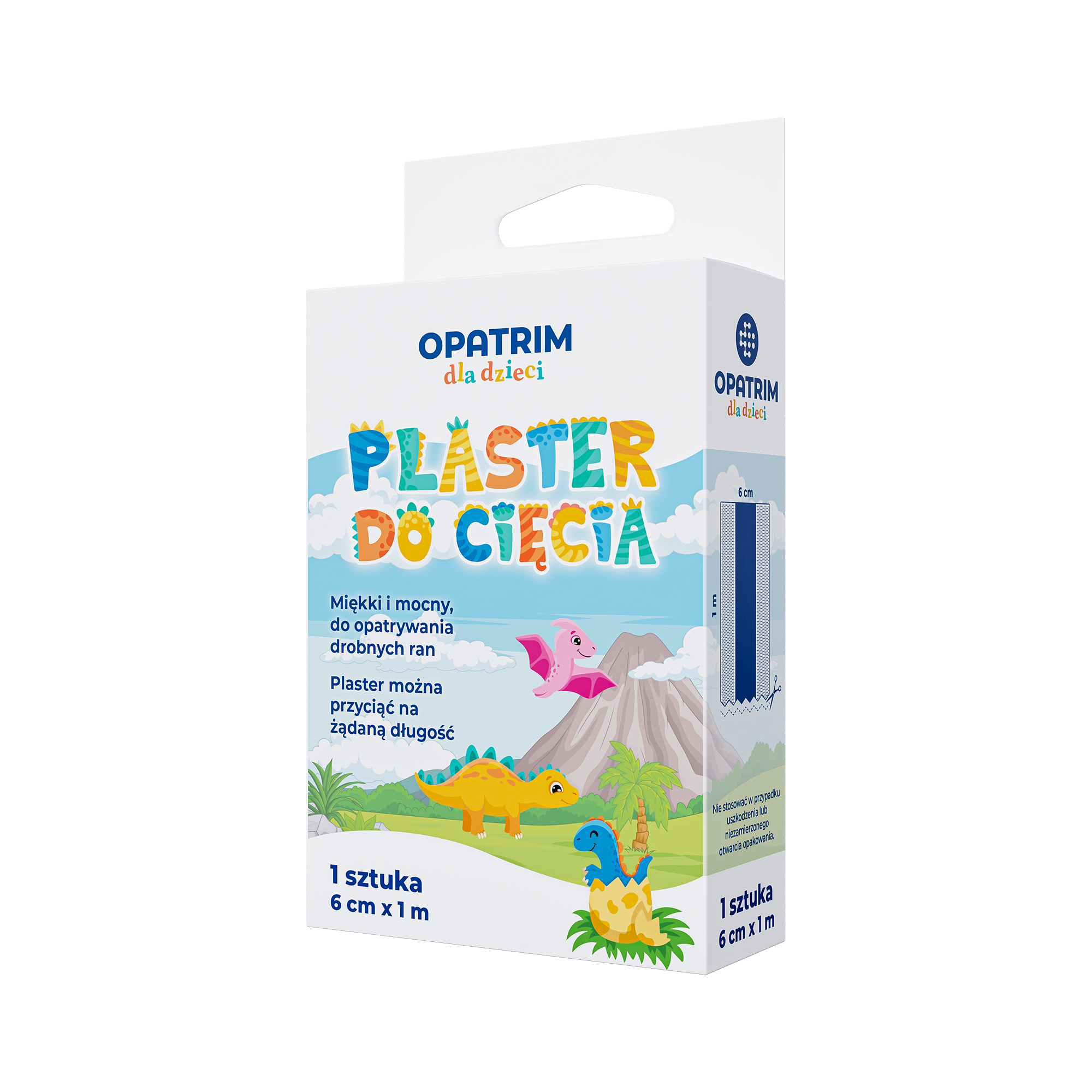 Plaster do cięcia dla dzieci 6 cm x 1 m, 1 sztuka