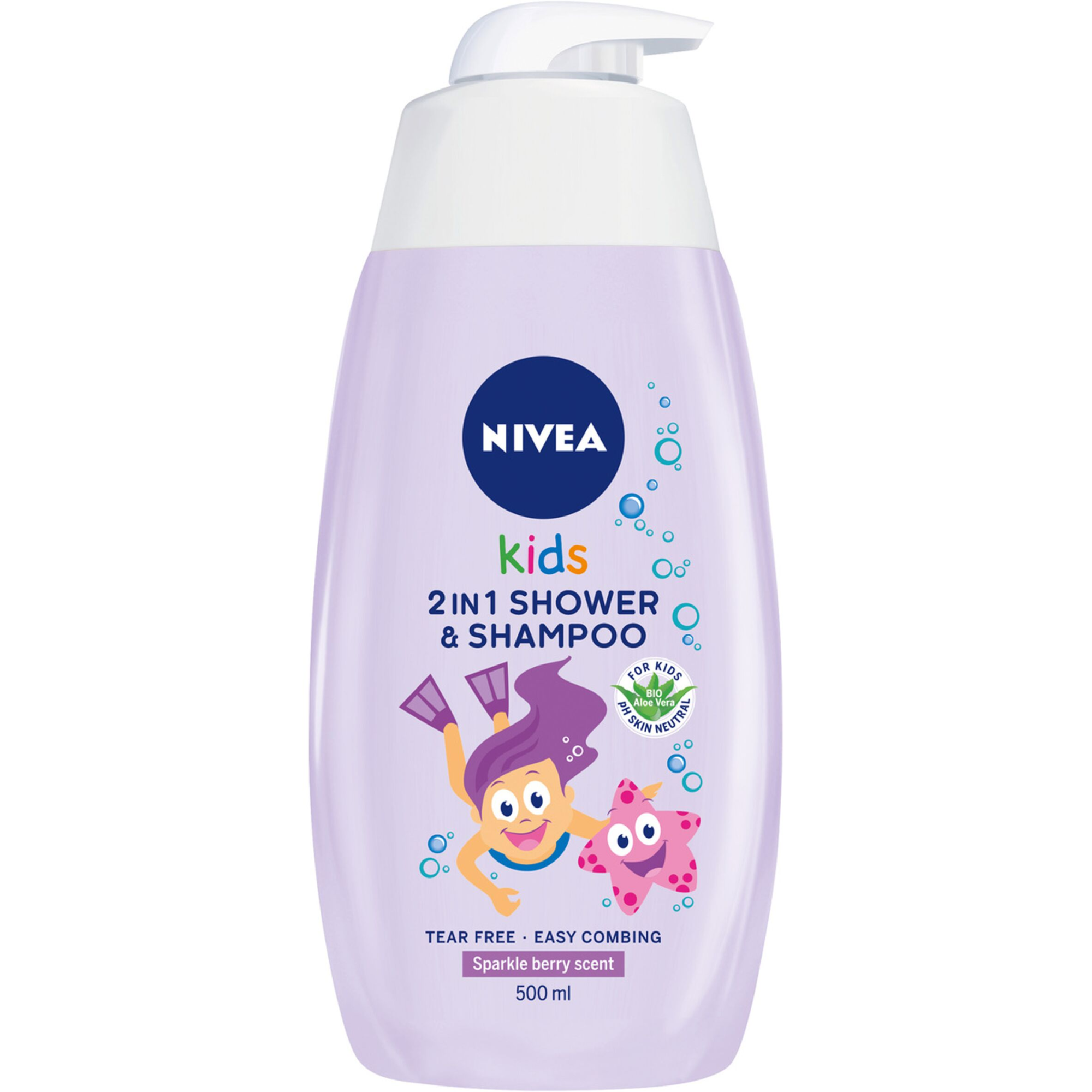 Nivea Kids Żel do mycia ciała i włosów 2w1 o zapachu owocowych żelków, 500 ml zdjęcie