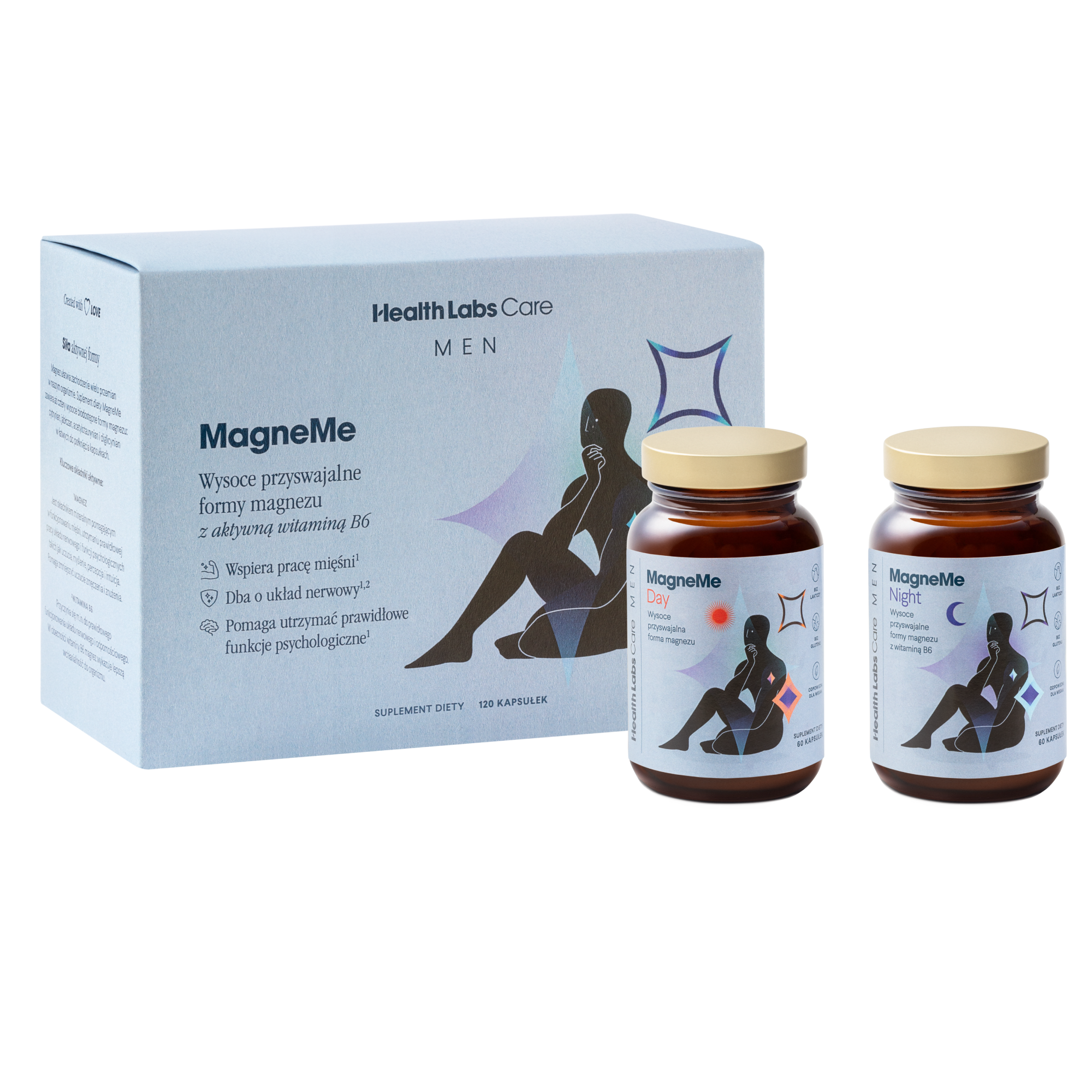 Health Labs Care, MagneMe Men, 120 kapsułek