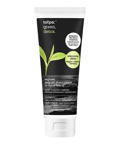 Tołpa Green Detox węglowa pasta-żel złuszczająca do mycia twarzy 125 ml zdjęcie