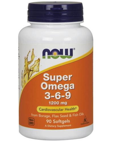 NOW FOODS Super Omega 3-6-9 1200 mg - 90 kaps. zdjęcie