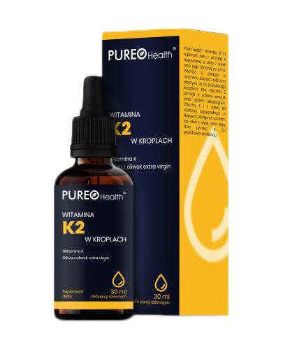 Pureo Health Witamina K2 Forte w kroplach, 30 ml cena, opinie, właściwości zdjęcie