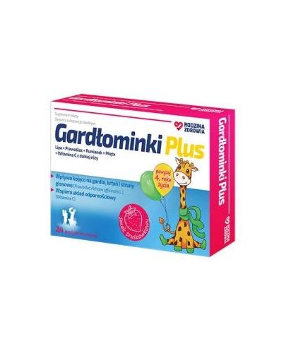 Rodzina Zdrowia, Gardłominki Plus, pastylki do ssania, 24 sztuki zdjęcie