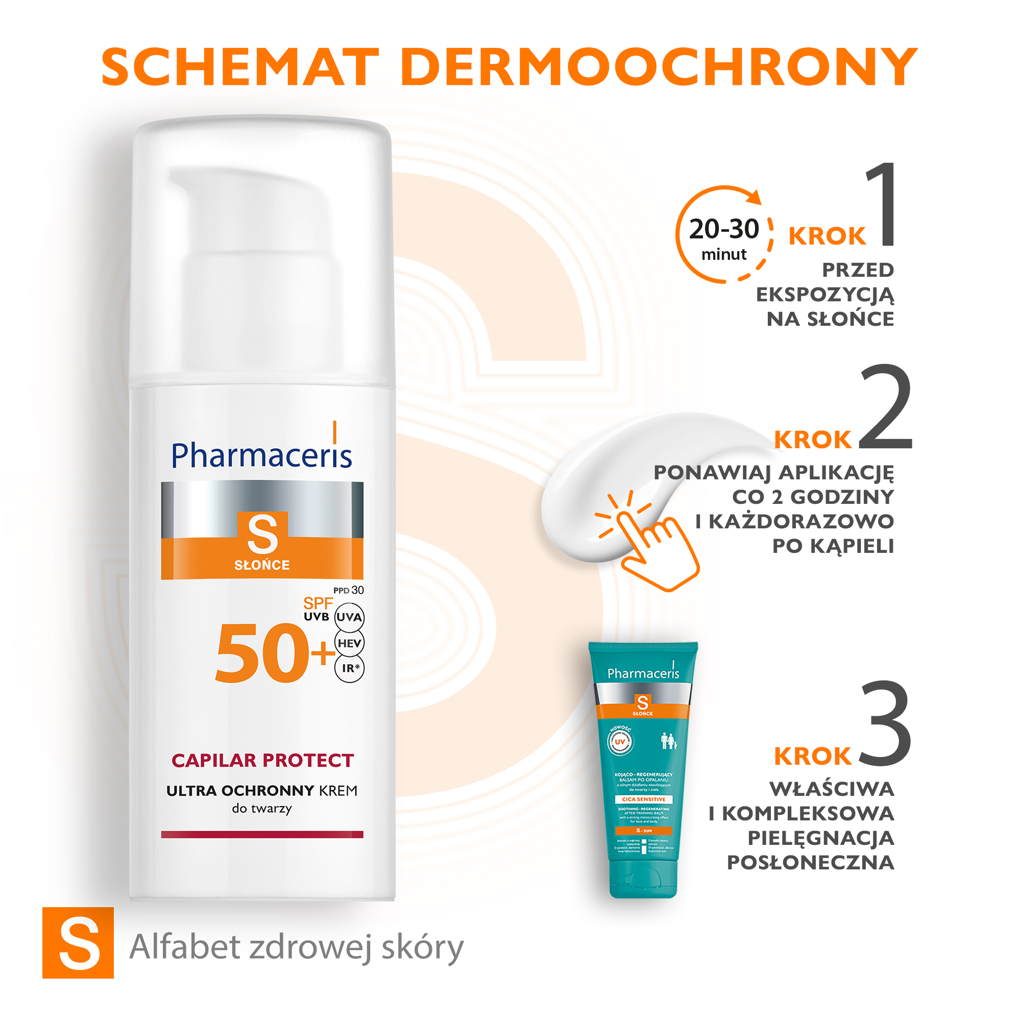Pharmaceris S, krem ochronny na naczynka i trądzik różowaty SPF 50+, 50 ml