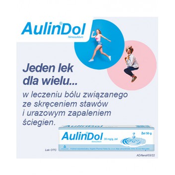 Aulindol Żel 30 mg/g - 50 g - cena, opinie, skład