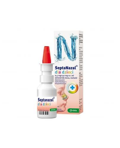 Septanazal dla dzieci, (0,5mg+50mg)/ml, aerozol do nosa, 10 ml zdjęcie