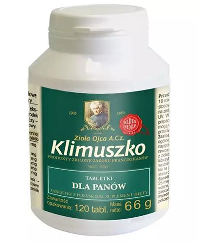 Zioła Ojca Klimuszko Tabletki optymalizujące dla panów, 120 tabl., cena, wskazania, właściwości zdjęcie
