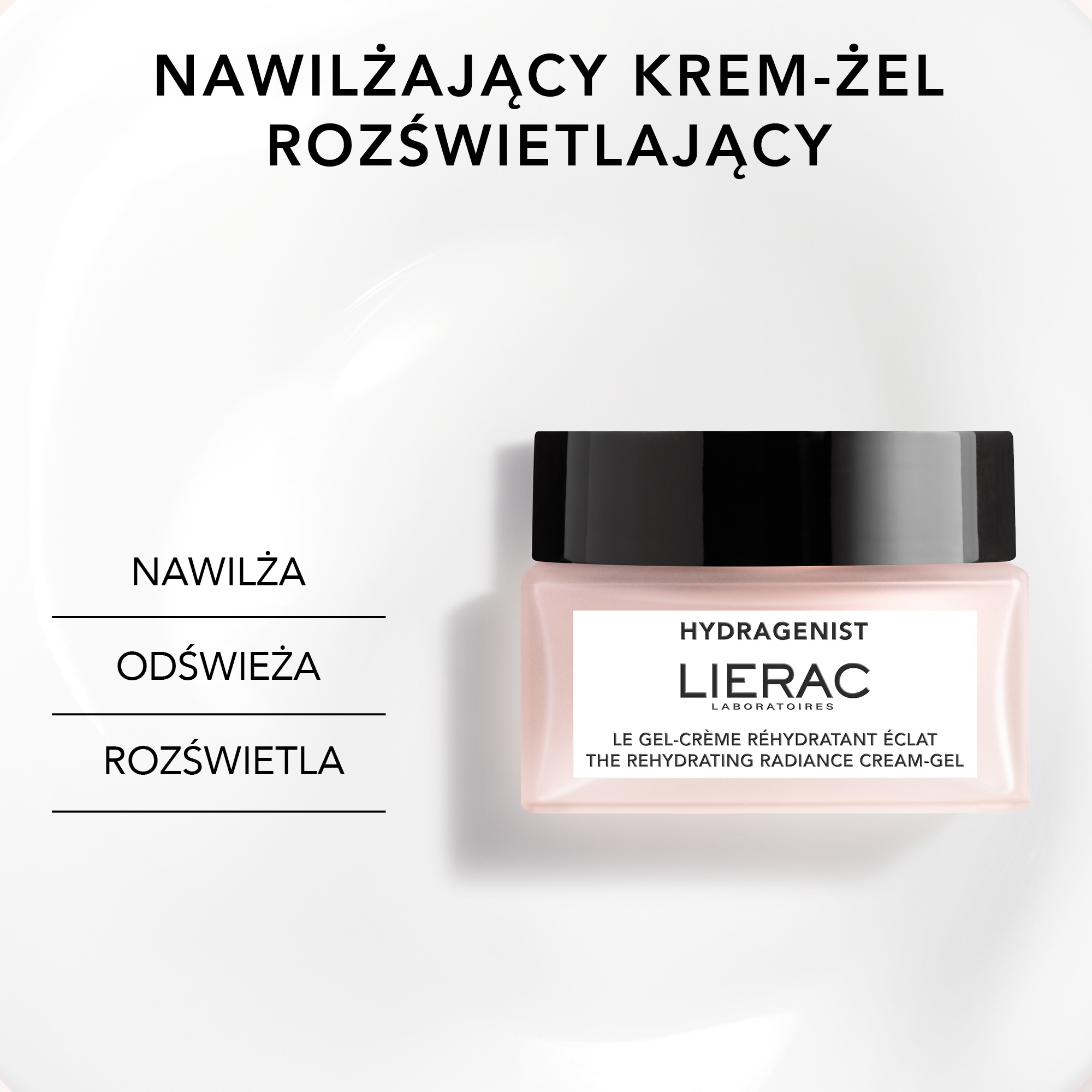 Lierac Hydragenist nawilżający krem-żel rozświetlający 50 ml