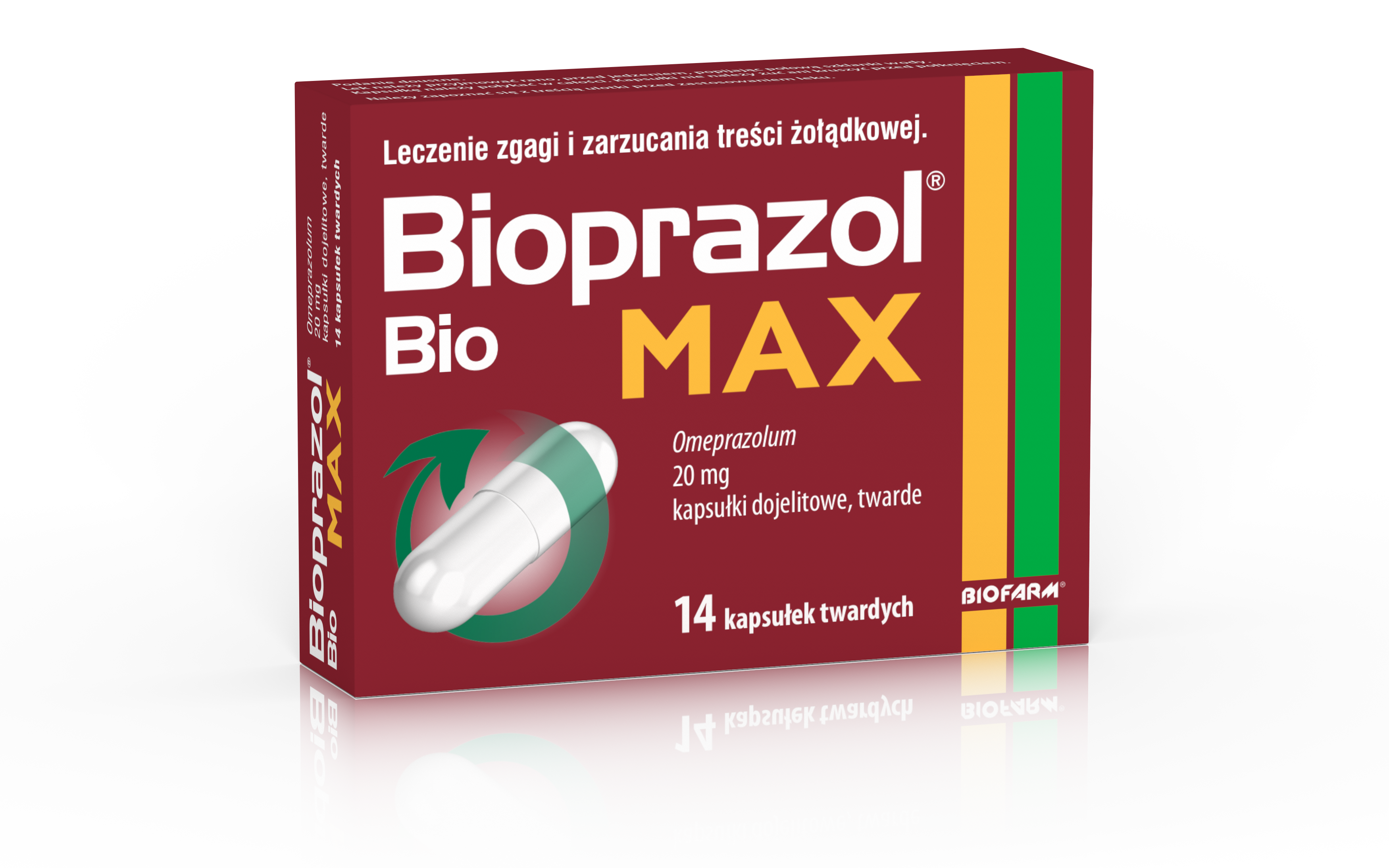 Bioprazol Bio Max, 20 mg, kapsułki dojelitowe twarde, 14 sztuk zdjęcie