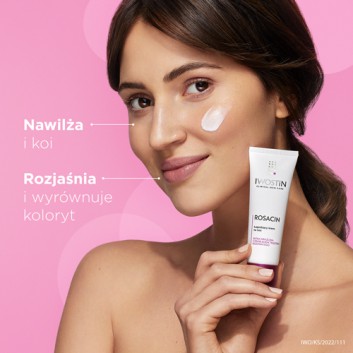 Iwostin Rosacin, krem na noc zmniejszający rumień w trądziku różowatym, 40 ml