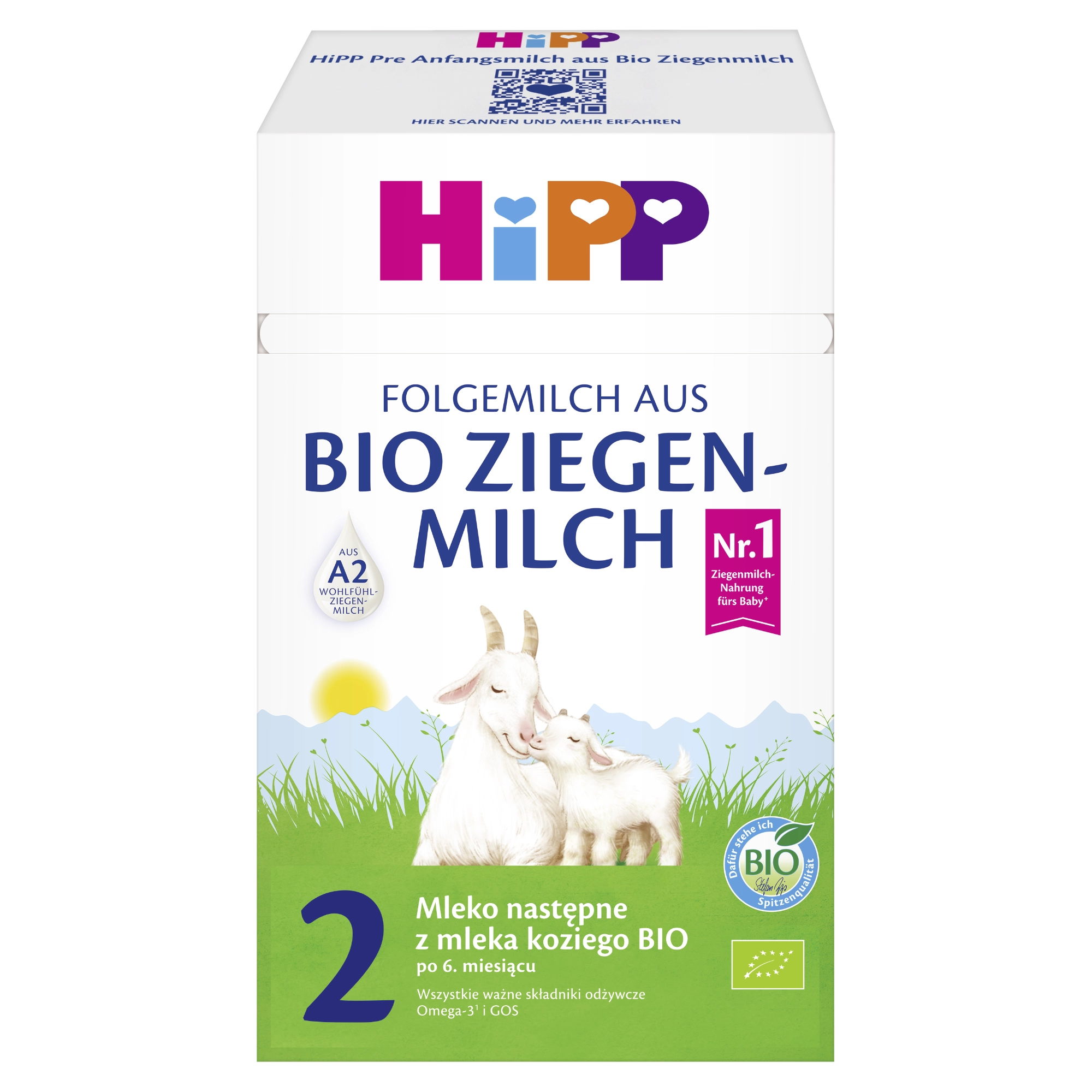 HiPP 2 mleko następne z mleka koziego BIO 400 g zdjęcie