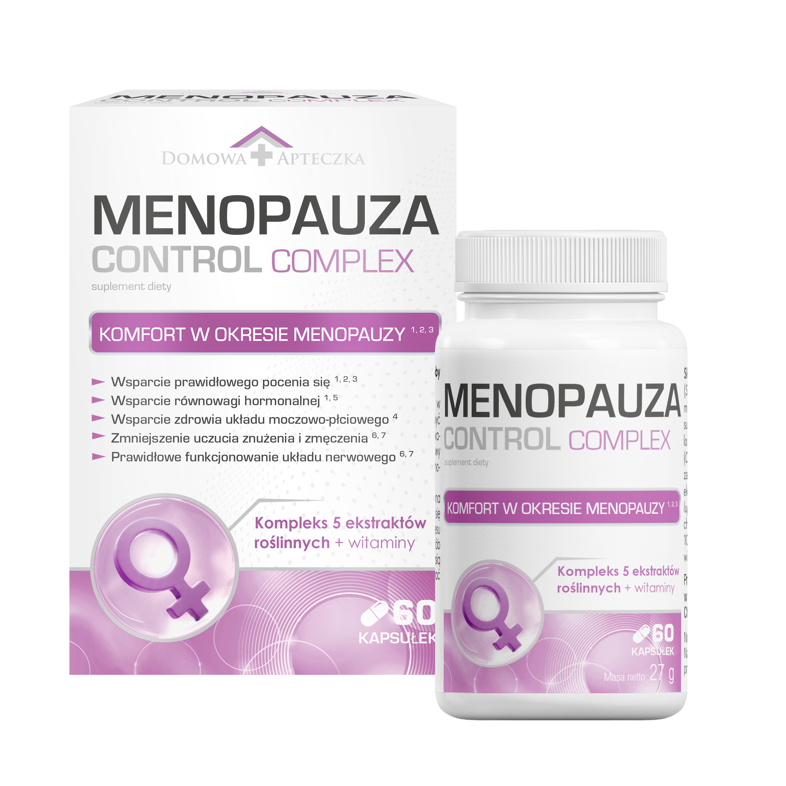 Domowa Apteczka Menopauza Control Complex, 60 kapsułek zdjęcie