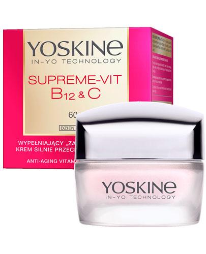 YOSKINE Supreme-Vit B12 + C Naprawczy Krem Silnie Przeciwzmarszczkowy do Twarzy na Noc 60+, 50 ml zdjęcie
