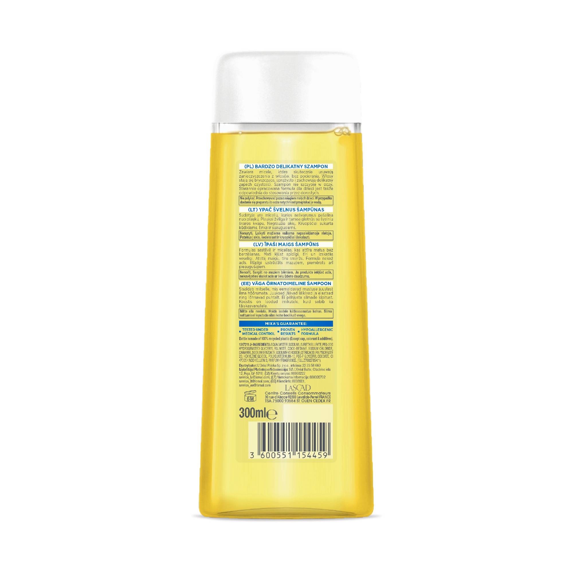 Mixa Baby Bardzo delikatny szampon micelarny, 300 ml