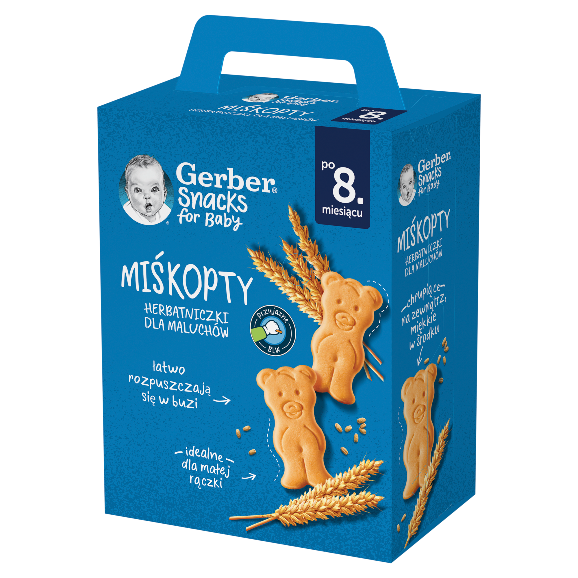GERBER MIŚKOPTY Herbatniczki dla maluchów po 8 miesiącu, 180 g zdjęcie