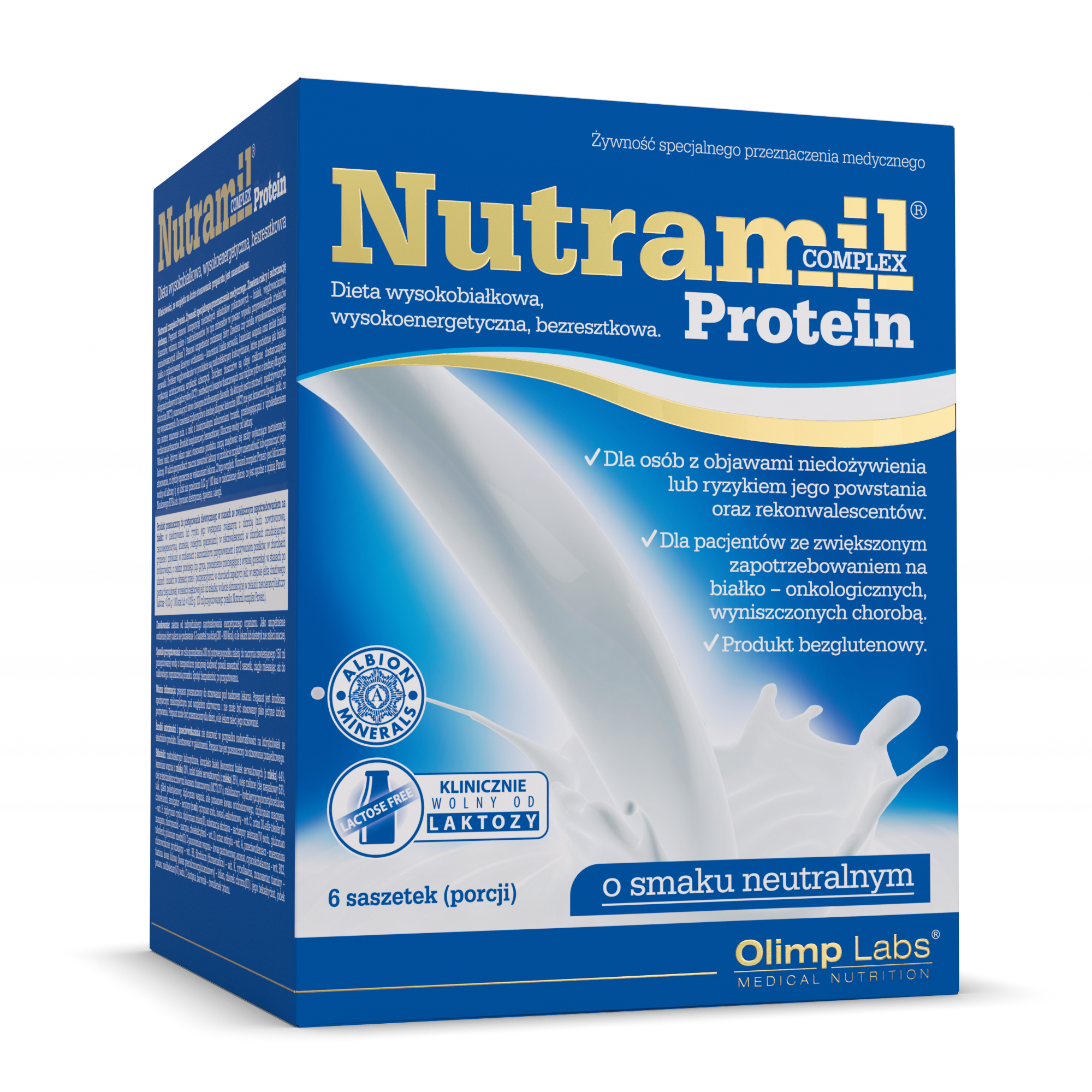 Olimp Nutramil Complex Protein, smak neutralny, 6 saszetek zdjęcie