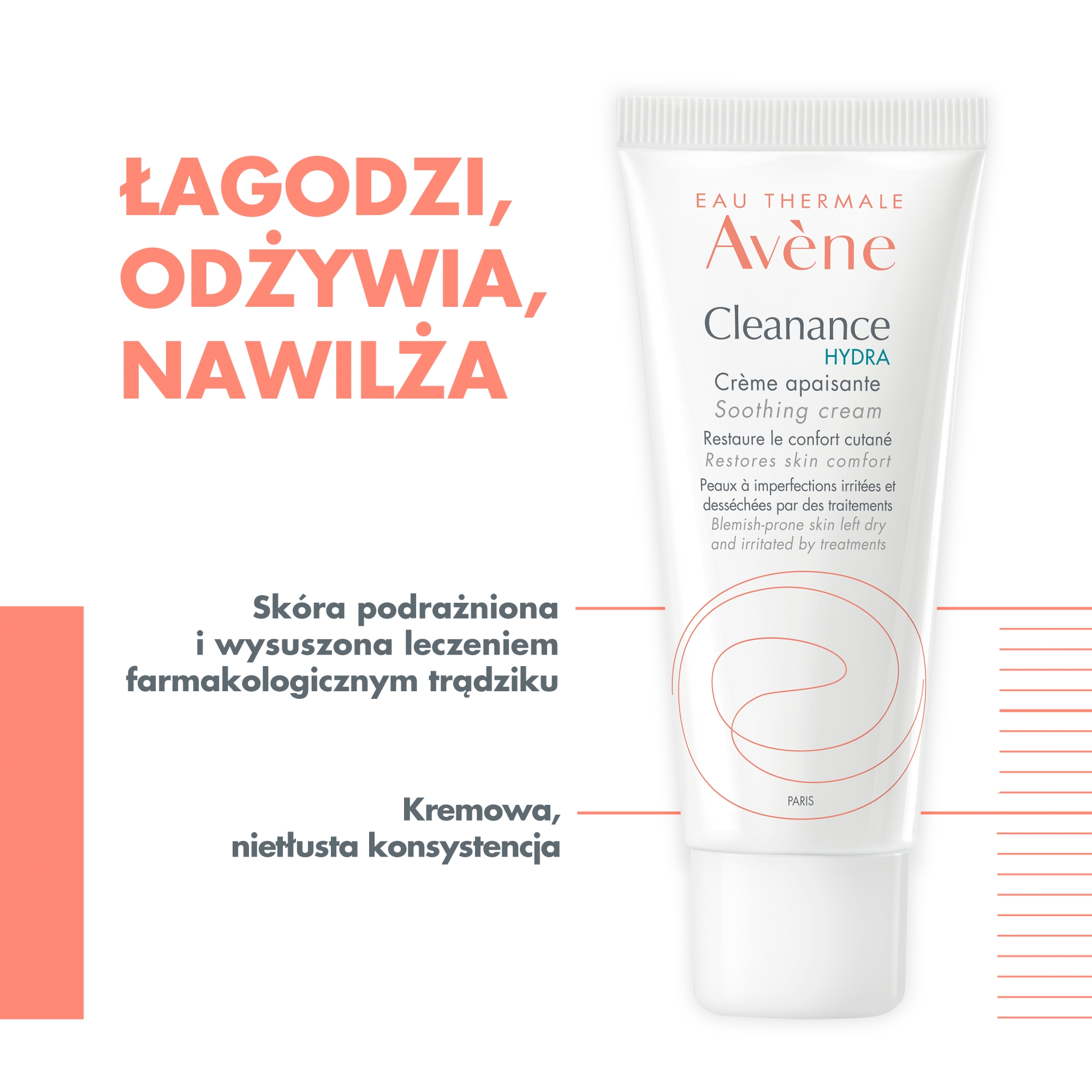 Avene Cleanance Hydra krem łagodzący 40 ml