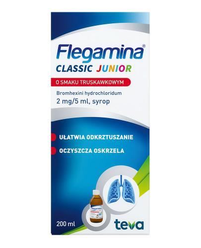 Flegamina Junior syrop 2mg/5ml o smaku truskawkowym 200 ml zdjęcie