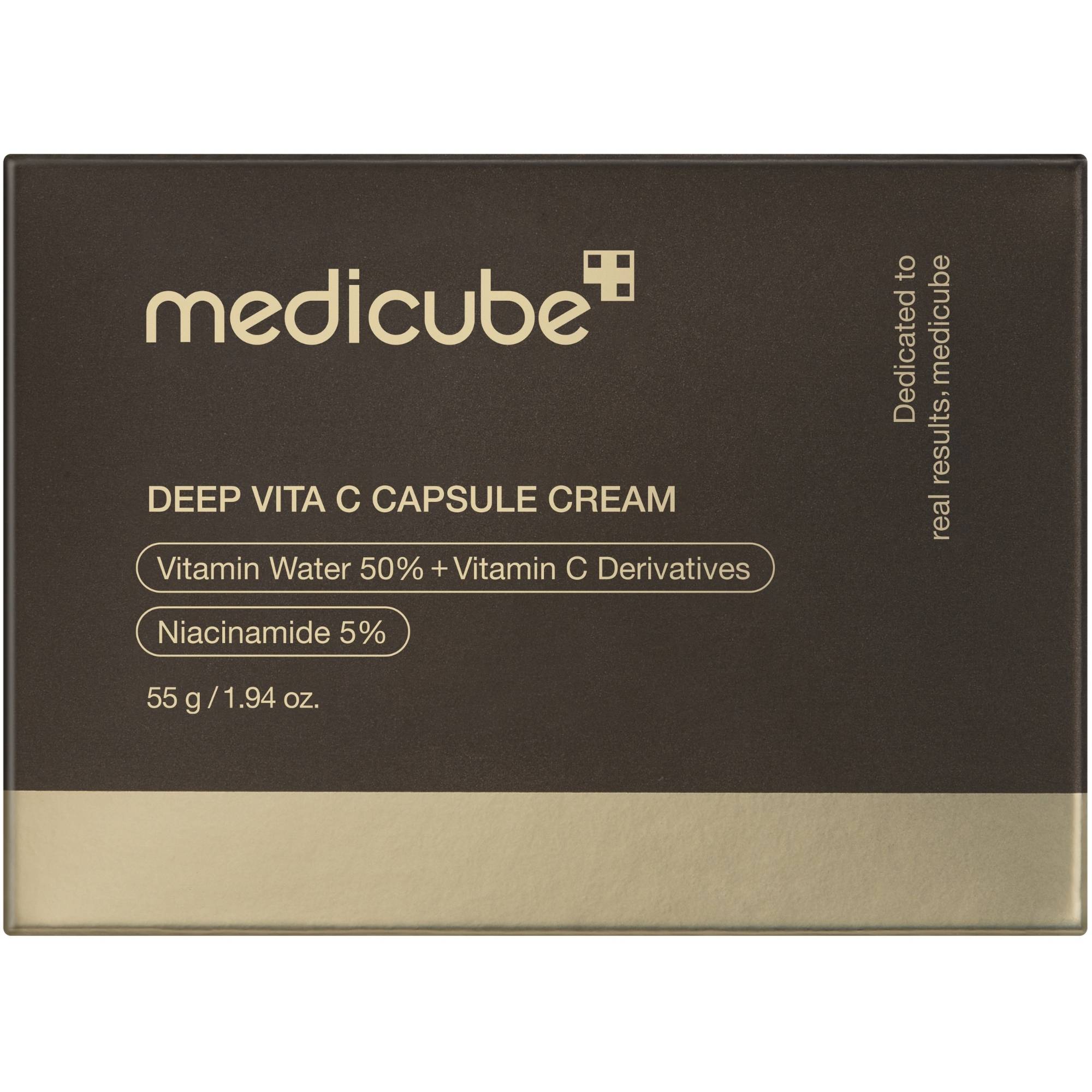 MEDICUBE Deep Vita C Capsule Cream Rozjaśniający krem z witaminą C do twarzy, 55 g