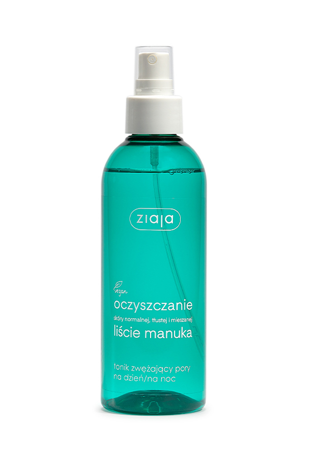 Ziaja Oczyszczanie Liście manuka tonik zwężający pory na dzień i noc 200 ml zdjęcie