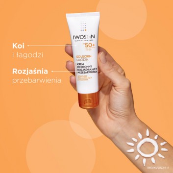 IWOSTIN SOLECRIN LUCIDIN Hipoalergiczny krem na przebarwienia do skóry wrażliwej SPF50+ - 50 ml