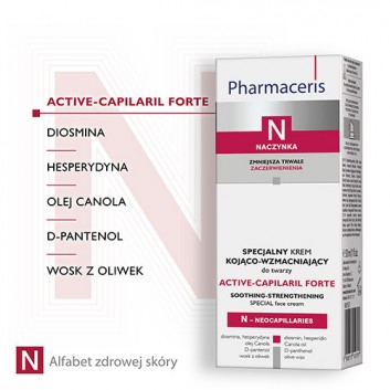 PHARMACERIS N ACTIV CAPILARIL Krem do twarzy kojąco-wzmacniajacy do twarzy, 30 ml 