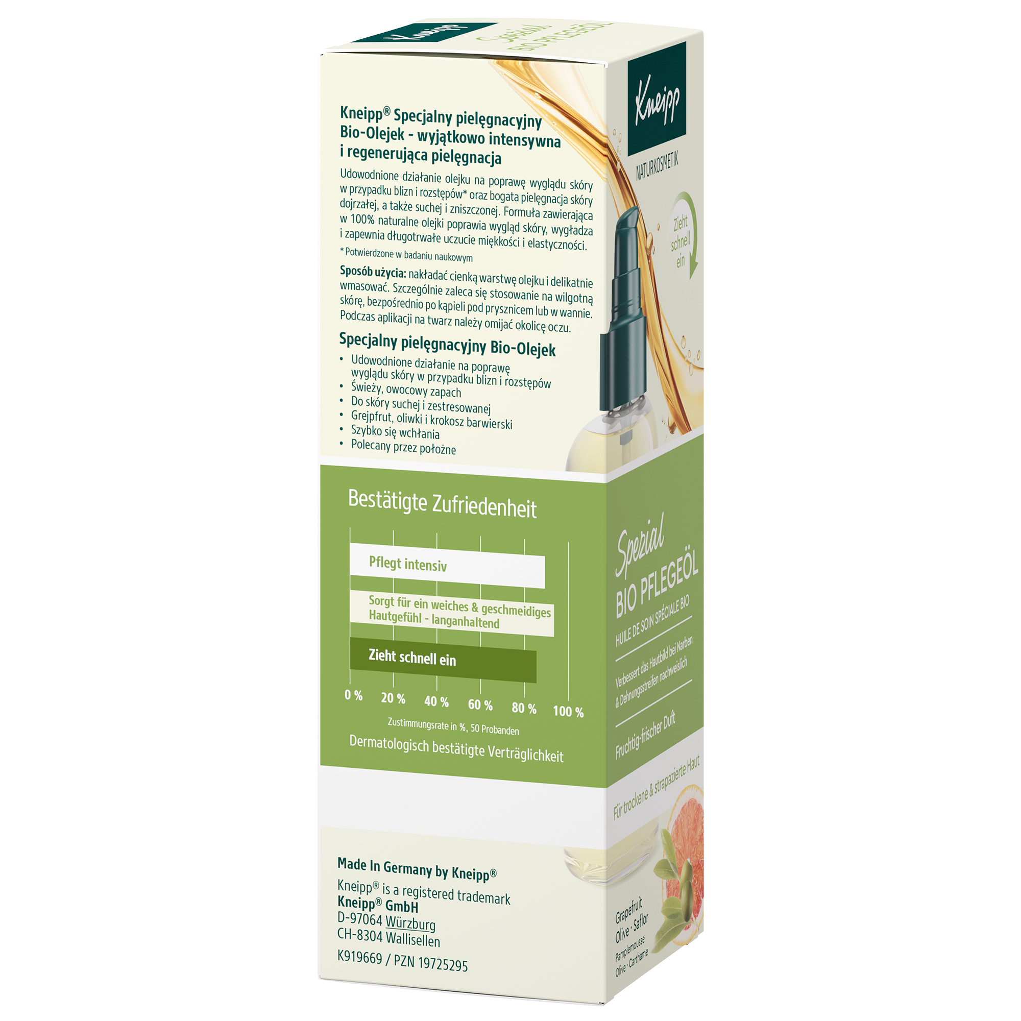 Kneipp, Specjalny pielęgnacyjny BIO-Olejek do ciała (z pompką), 100 ml