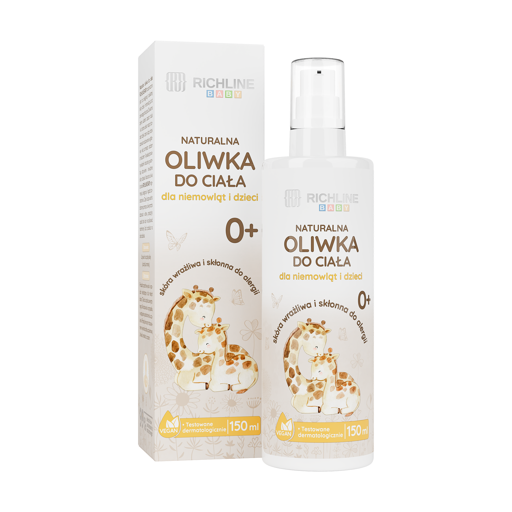 Richline Baby Naturalna oliwka do ciała dla niemowląt i dzieci, 150 ml