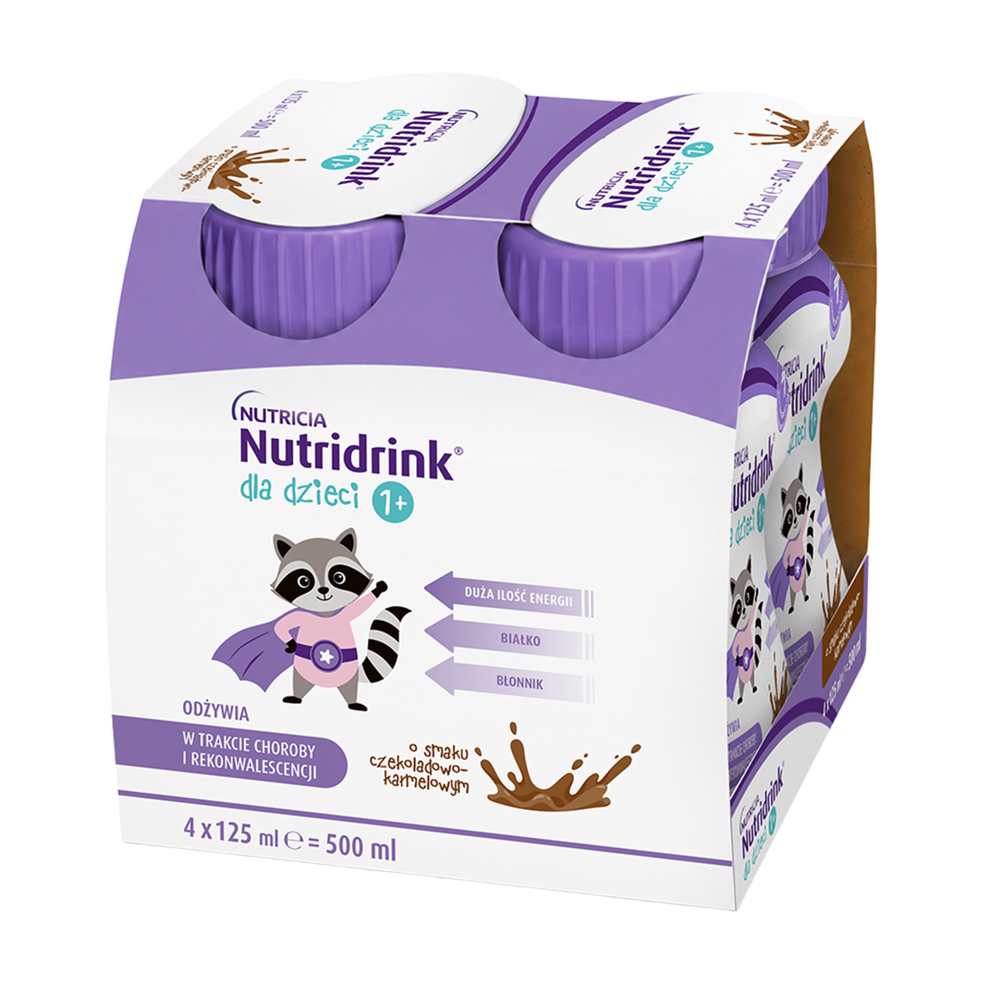 Nutridrink dla dzieci o smaku czekoladowo-karmelowym, 4x125 ml zdjęcie