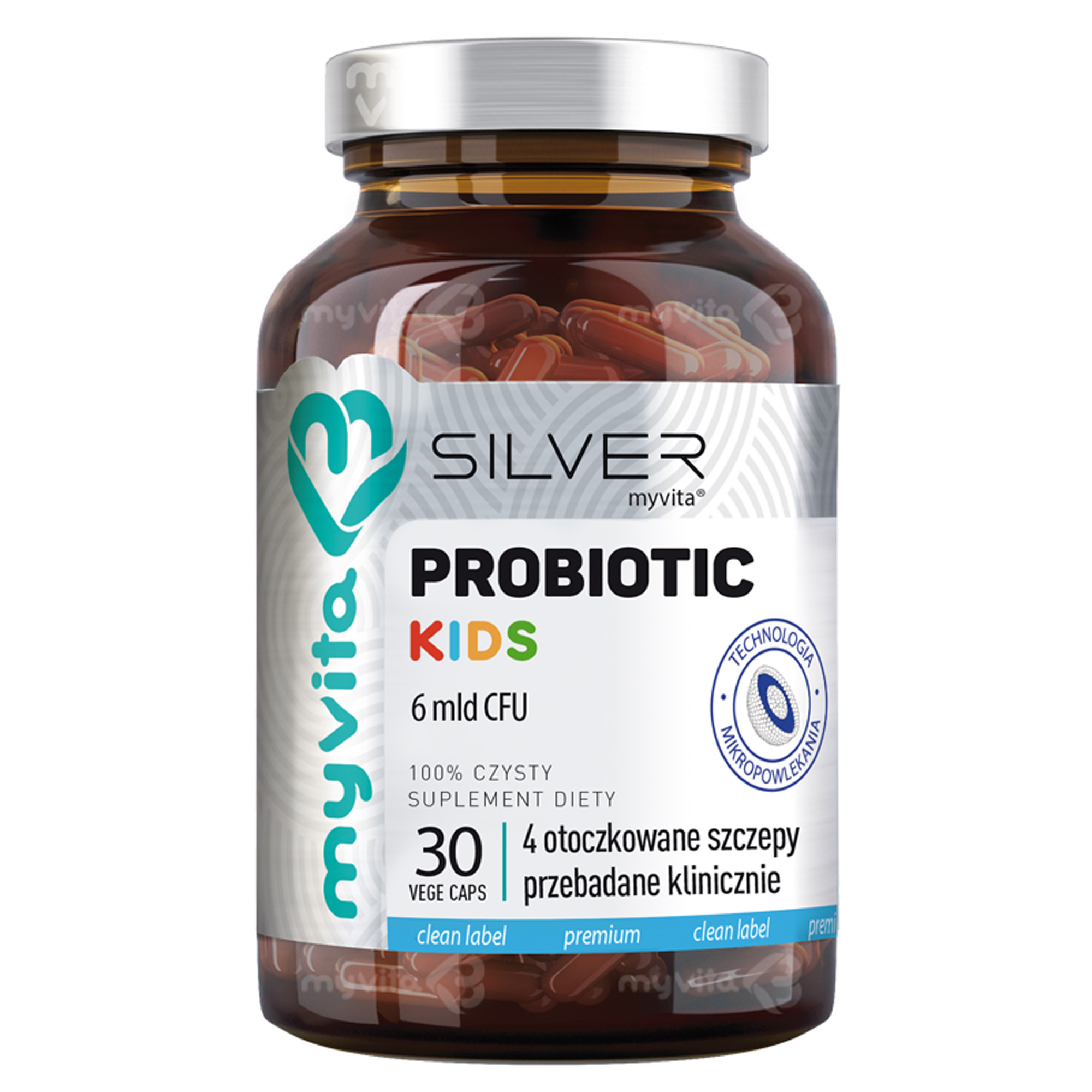 MyVita Silver Probiotic Kids 30 kapsułek zdjęcie