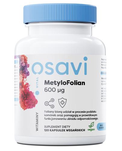 MetyloFolian 600 mcg, 120 vegan kaps., cena, wskazania, składniki zdjęcie