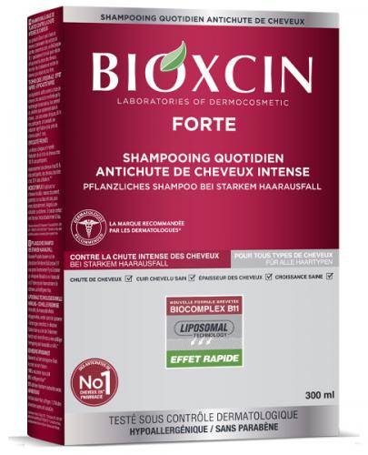 Bioxcin Forte, Szampon przeciw intensywnemu wypadaniu włosów ziołowy, 300 ml zdjęcie