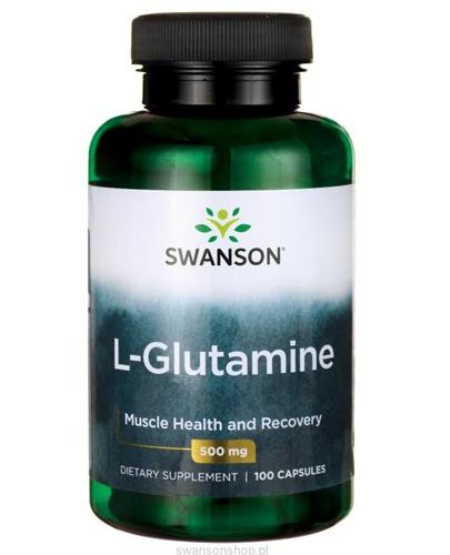 SWANSON L-Glutamine 500 mg - 100 kaps. zdjęcie
