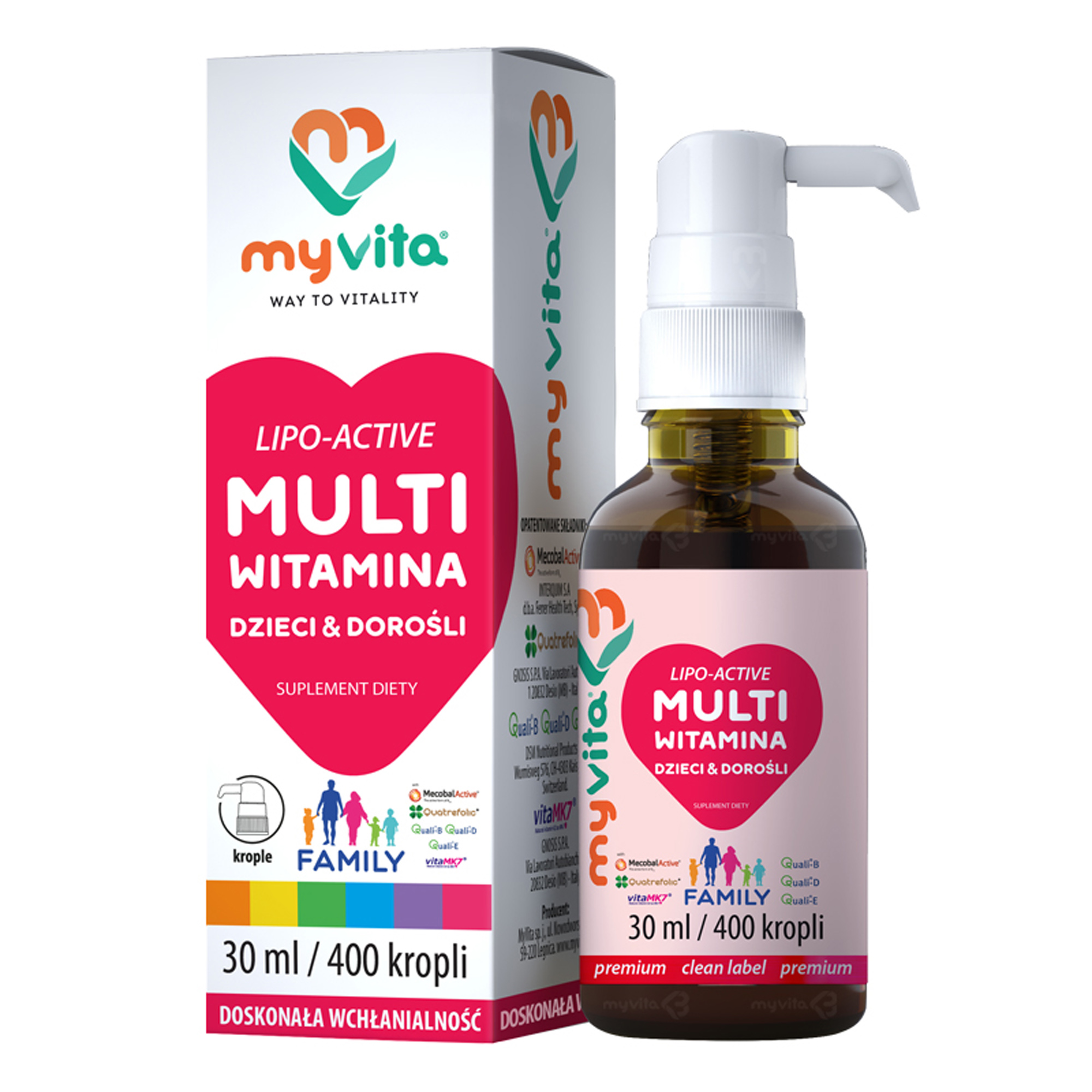 MyVita Multiwitamina dla dzieci i dorosłych 30 ml zdjęcie