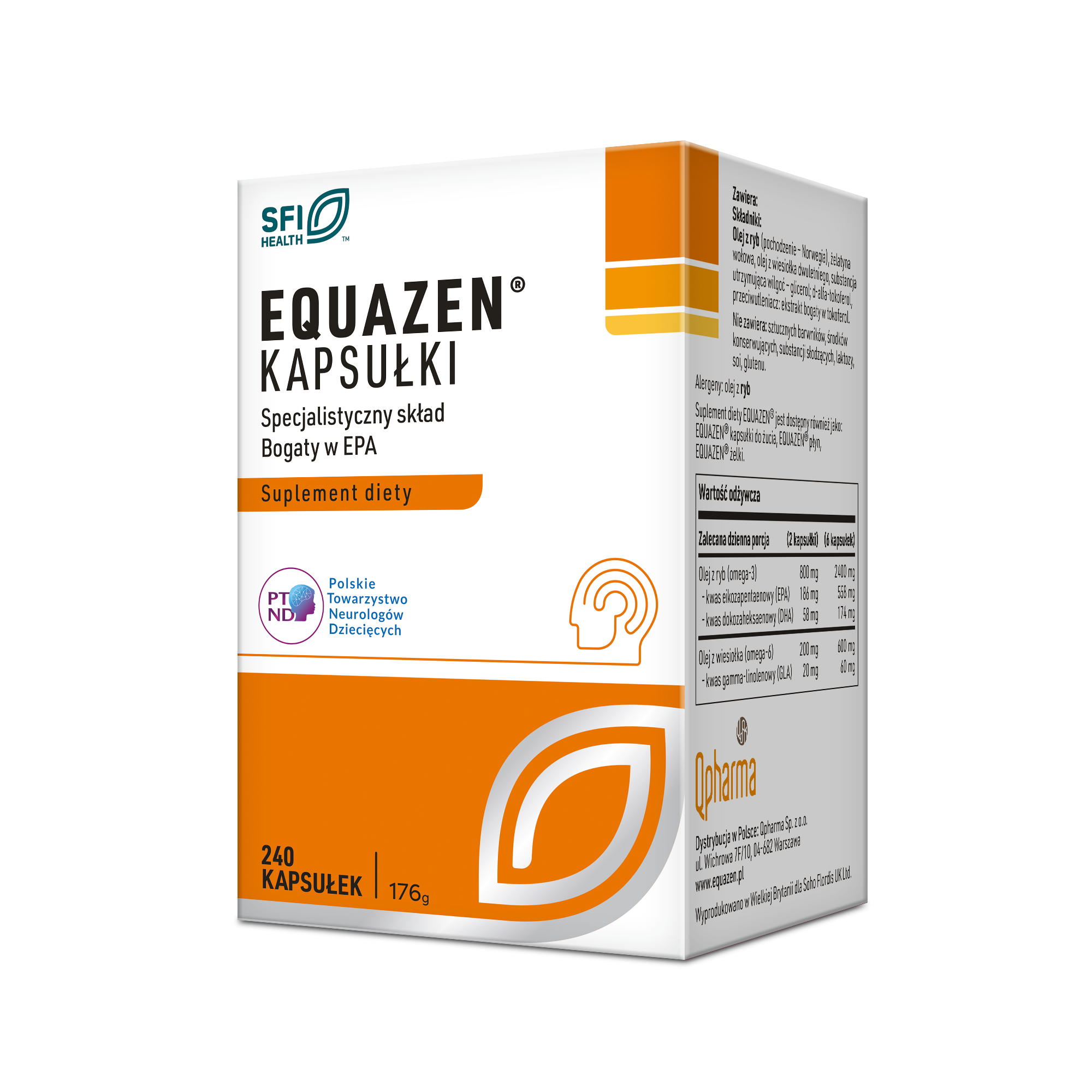 Equazen, preparat na koncentrację, kapsułki, 240 sztuk zdjęcie