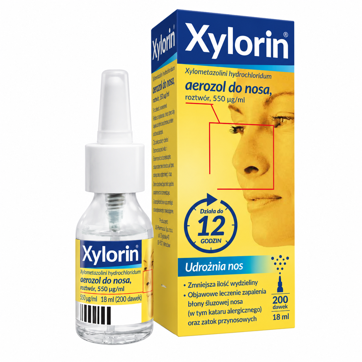 Xylorin 0,55 mg/ml aerozol do nosa 18 ml zdjęcie