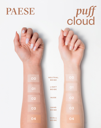 Paese Podkład Puff Cloud z efektem blur 04 Shell Beige, 37 ml