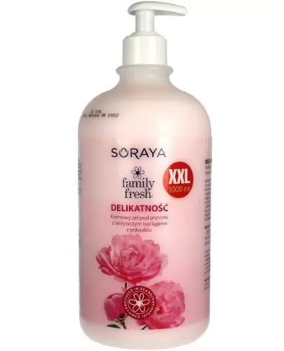 Family Fresh kremowy żel pod prysznic z odżywczym wyciągiem z jedwabiu Delikatność 1000 ml zdjęcie