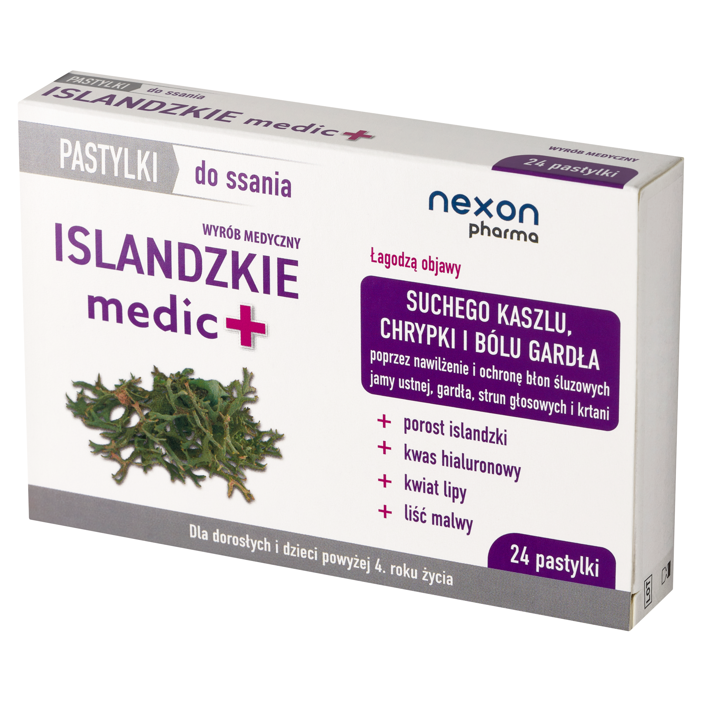 Islandzkie medic+, pastylki do ssania, 24 sztuki zdjęcie