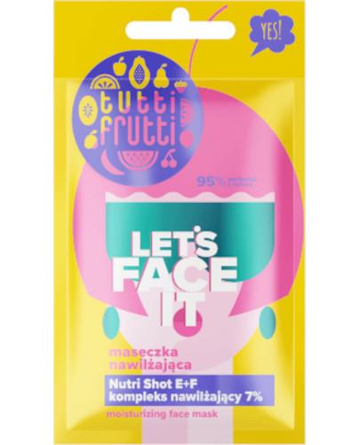 Tutti Frutti Let's Face It nawilżająca maseczka z kompleksem nawilżającym 7% + Nutri Shot E+F 7 g zdjęcie