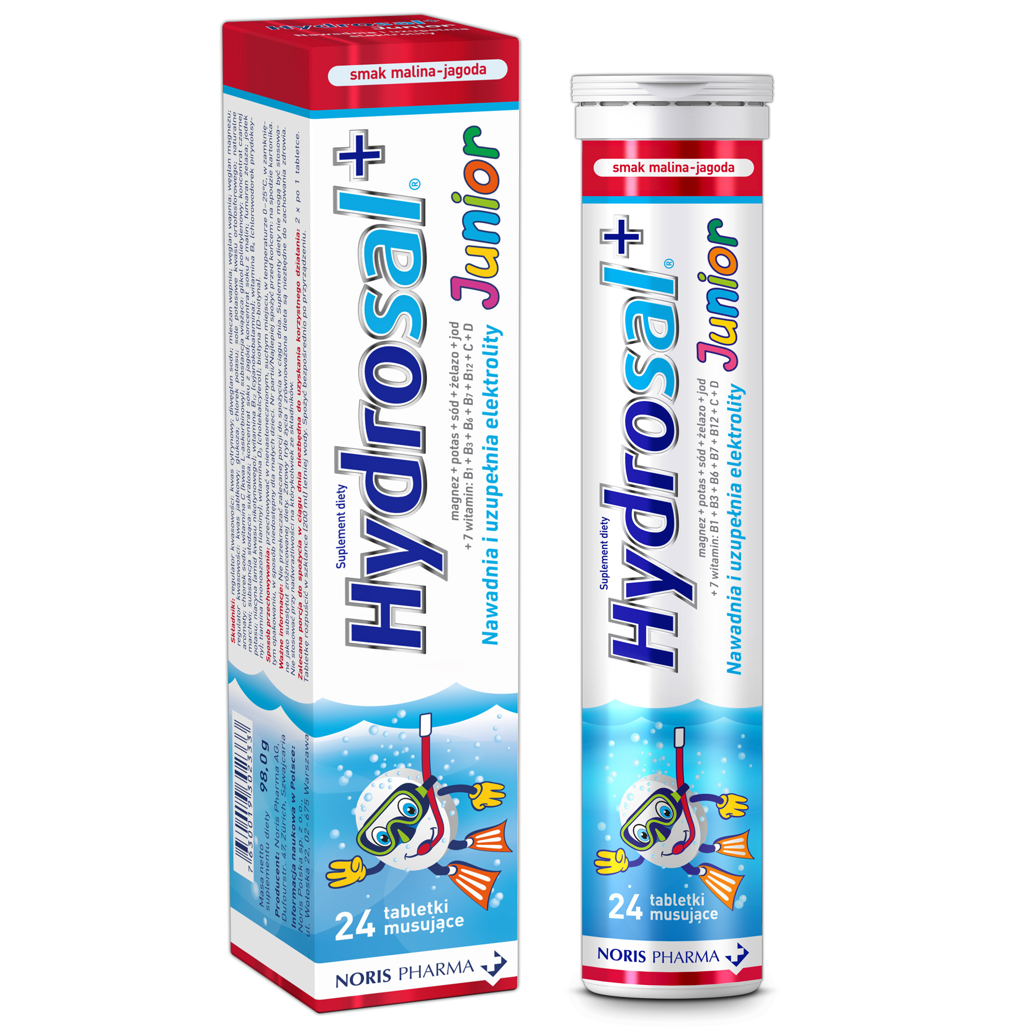 Hydrosal Junior, tabletki musujące, 24 sztuki zdjęcie
