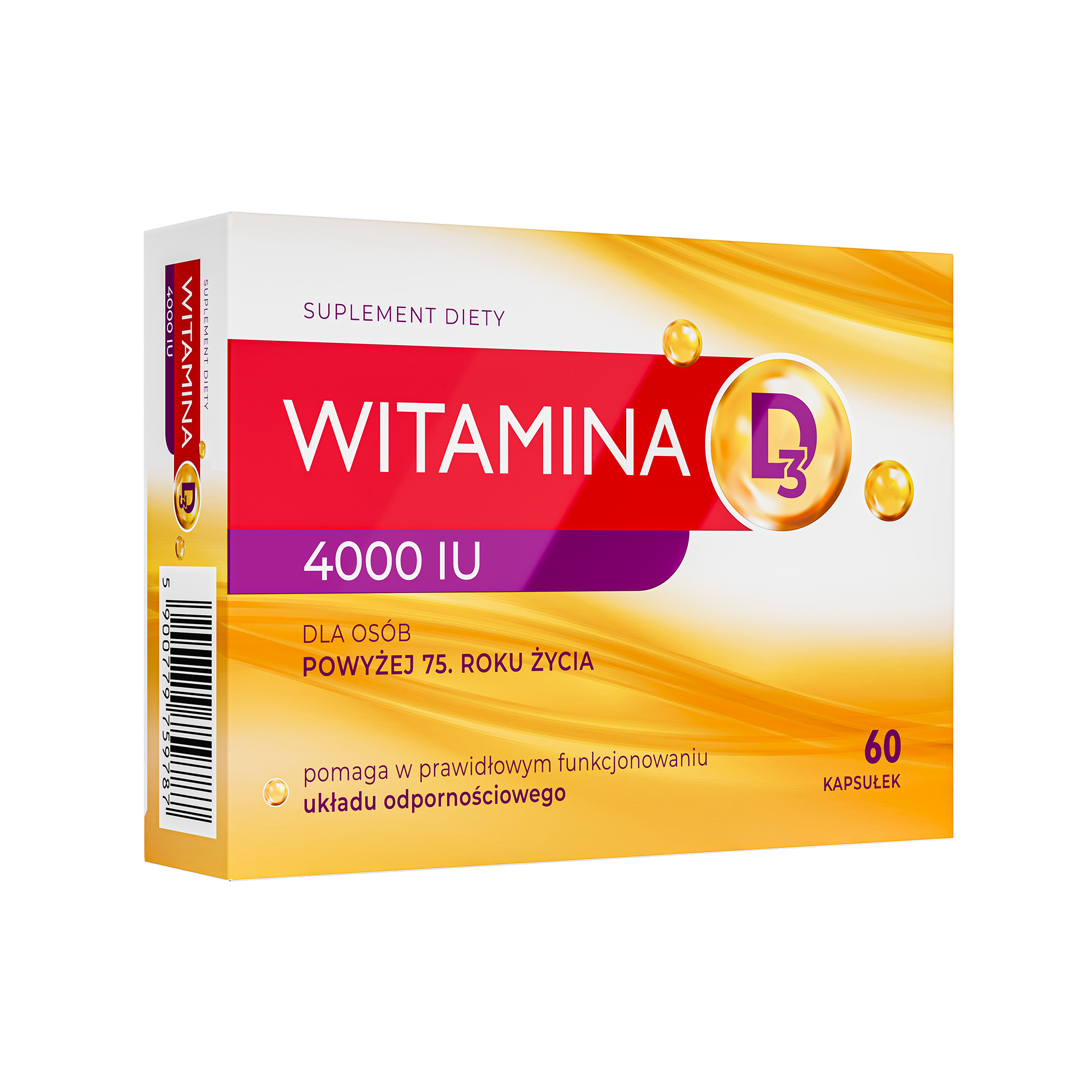 Witamina D3 4000 IU kapsułki, 60 sztuk