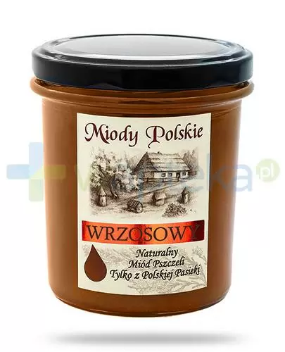 Miody Polskie miód naturalny wrzosowy 400 g zdjęcie