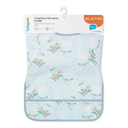 Babyono, Śliniak z długim rękawem Plane 1476/03, 1 sztuka zdjęcie
