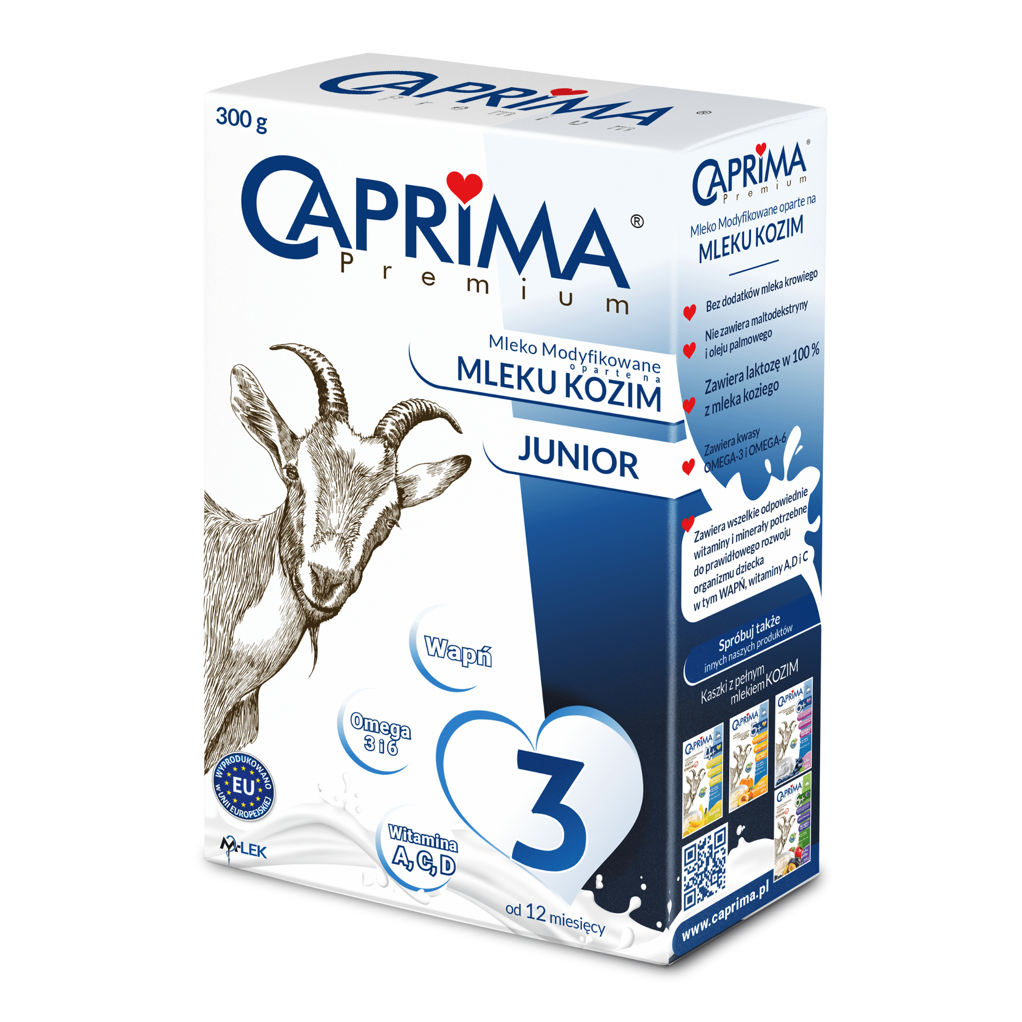 Caprima Premium 3 mleko modyfikowane oparte na mleku kozim 300 g zdjęcie