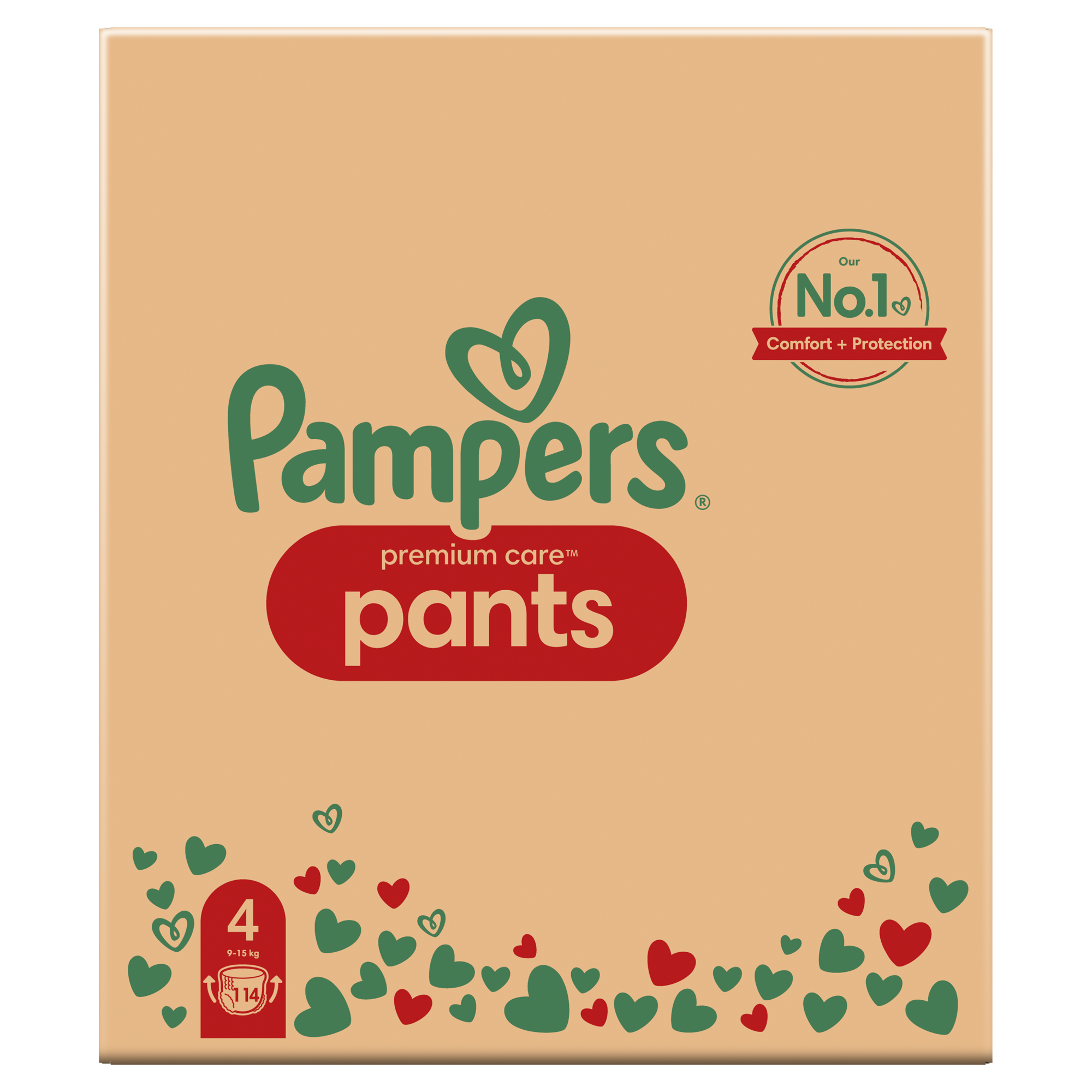 Pampers Premium Care Pants Pieluchomajtki rozmiar 4 9-15 kg, 114 sztuk zdjęcie