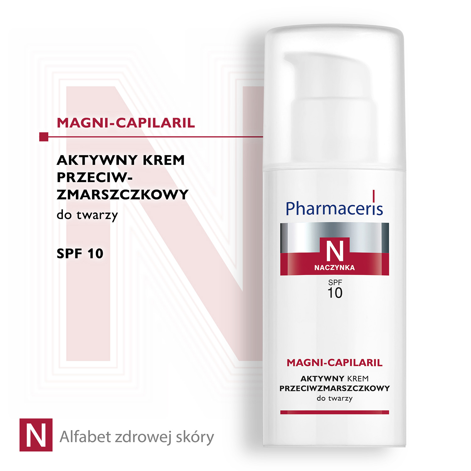 Pharmaceris N Magni-Capilaril, aktywny krem przeciwzmarszczkowy, SPF 10, 50 ml