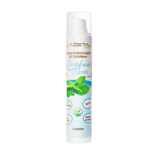 Azeta Bio organiczna pasta do zębów dla dzieci i dorosłych bez fluoru miętowa 50 ml zdjęcie