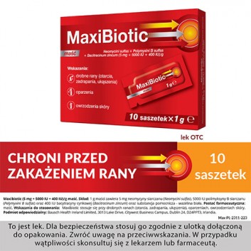 MAXIBIOTIC Maść, 10 saszetek